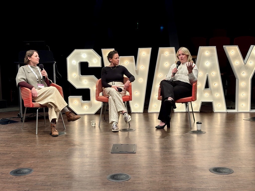 Sarah Matt on a panel at Swaay.Health Live