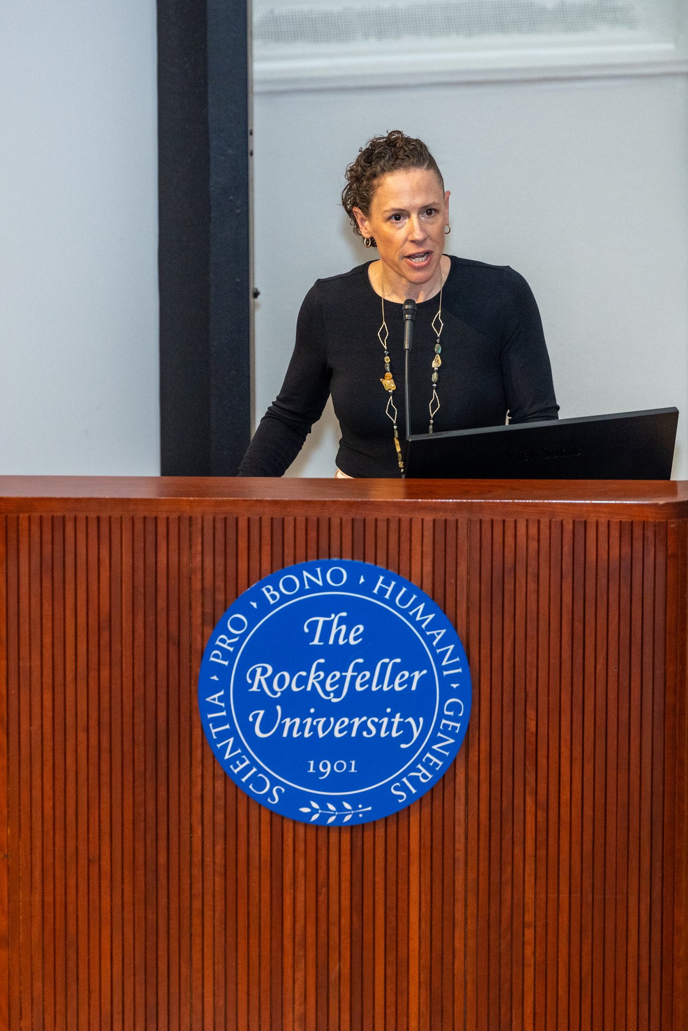 Dr. Sarah Matt delivering a keynote at Weill Cornell Medicine, April 2026